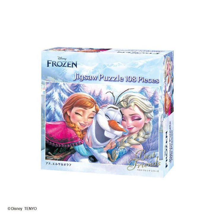 Tenyo D108-030 Jigsaw Puzzle Disney Frozen Ana, Elsa & Oraf (108 Pieces)