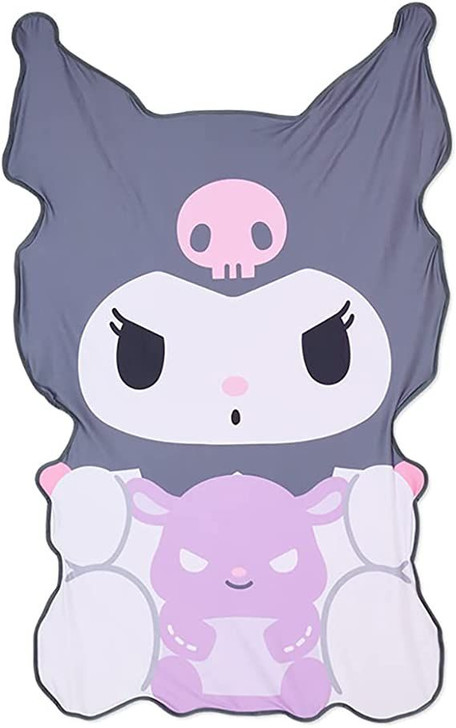 Sanrio Character Shaped Blanket - Kuromi