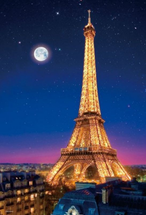 Beverly Jigsaw Puzzle M71-854 Paris Night View Eiffel Tower (1000 S-Pieces) (4977524718543)