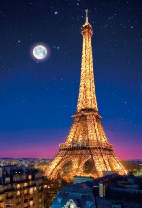 Beverly Jigsaw Puzzle M71-854 Paris Night View Eiffel Tower (1000 S-Pieces)