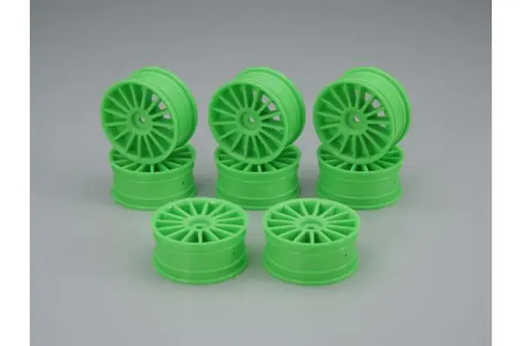 Kyosho 92012-8KGB Aero 24 Wheel(15-Spork/Fluorescence Gree