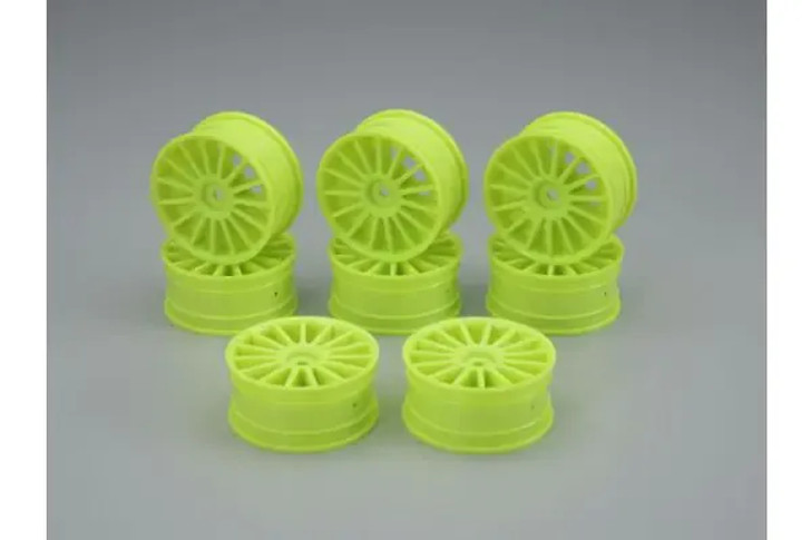 Kyosho 92012-8KYB Aero 24 Wheel(15-Spork/Fluorescence Yell