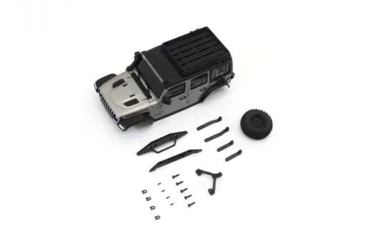 Kyosho MXB08S Jeep Wrangler Unlimited Rubicon w/acc. Billet Silver Metallic