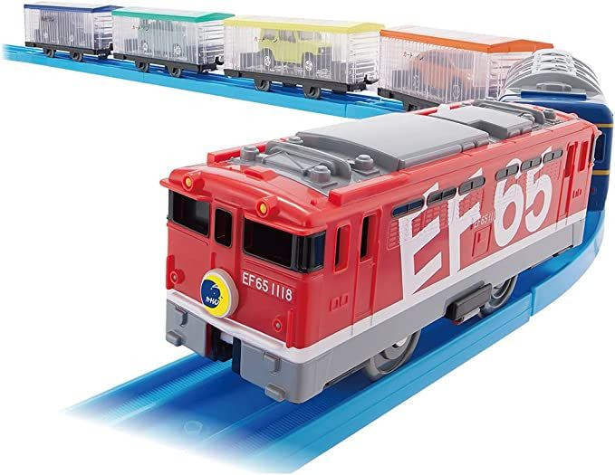 Pla-Rail EF65 Car Train - Let's Go Tomica!