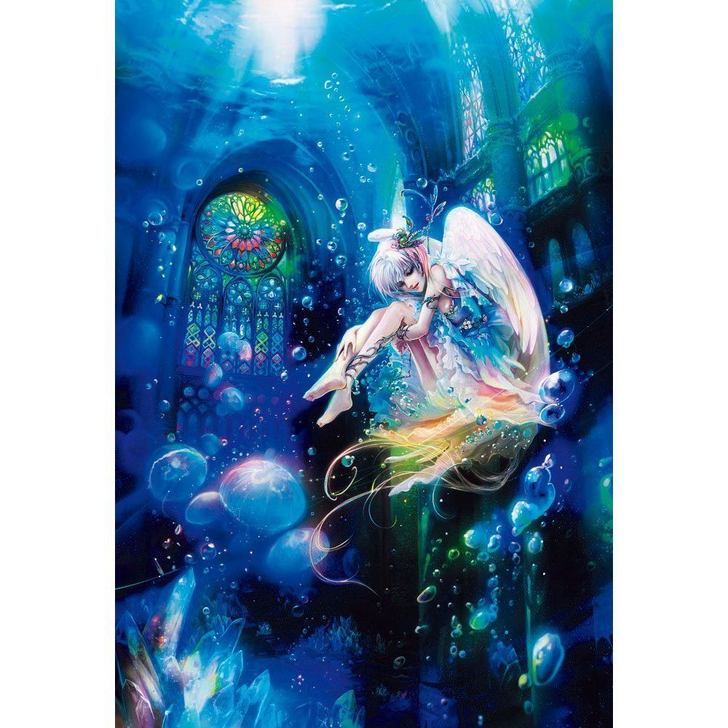 Beverly Jigsaw Puzzle M81-529 Fantasy Art Aqua Angel (1000 S-Pieces) (4977524815297)