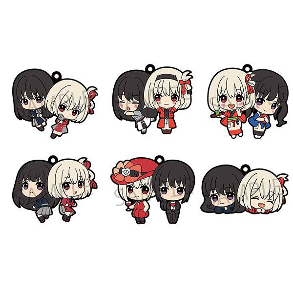Megahouse Rubber Mascot Buddy Colle Lycoris Recoil 6pcs Box