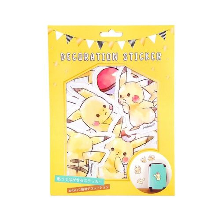 Pokemon Center Original Decoration sticker "Pikachu number025" Basic