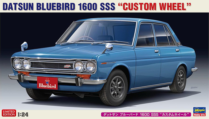 Hasegawa 1/24 Datsun Bluebird 1600 SSS Custom Wheel Plastic Model