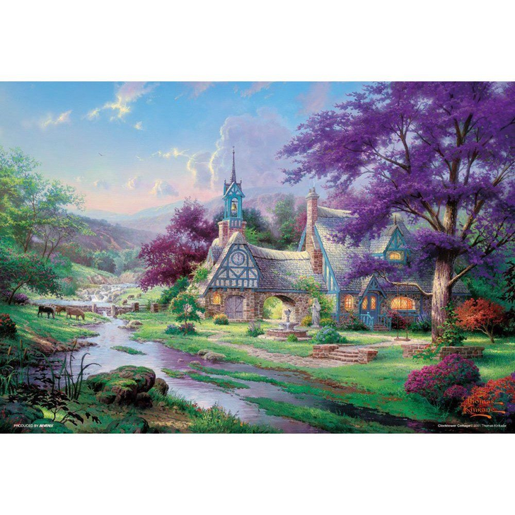 Beverly Jigsaw Puzzle M81-825 Thomas Kinkade Clock Tower Cottage (1000 S-Pieces) (4977524818250)
