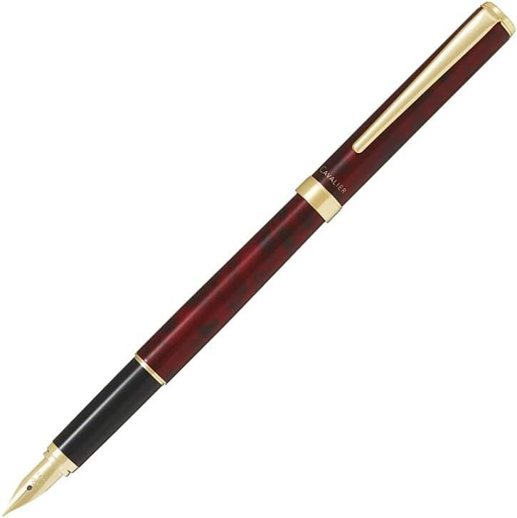 Pilot FCAN-5SR-BR-M Cavalier Black/Red Fountain Pen (NIB: M)