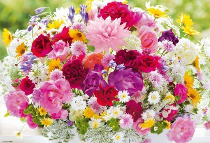 Beverly Jigsaw Puzzle M81-841 Flower Art Beautiful Color (1000 S-Pieces)