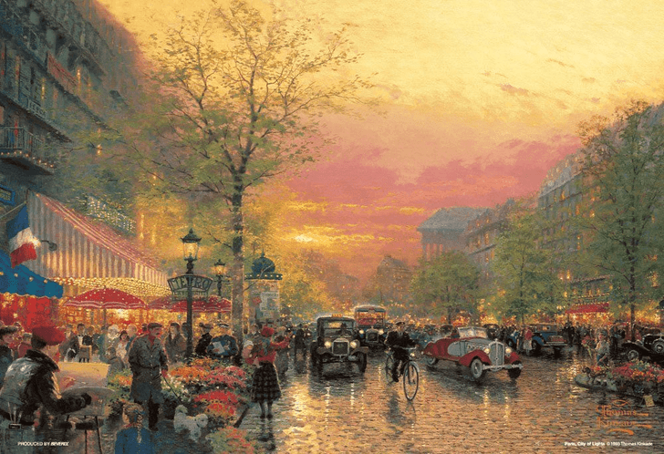 Beverly Jigsaw Puzzle M81-847 Thomas Kinkade Paris, City Of Light(1000 S-Pieces) (4977524818472)