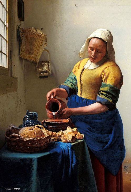 Beverly Jigsaw Puzzle M81-848 Johannes Vermeer The Milkmaid (1000 S-Pieces) (4977524818489)