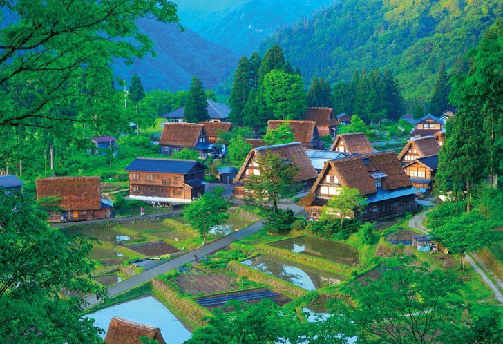 Beverly Jigsaw Puzzle M81-857 Village of Gokayama Japan (1000 S-Pieces) (4977524818571)