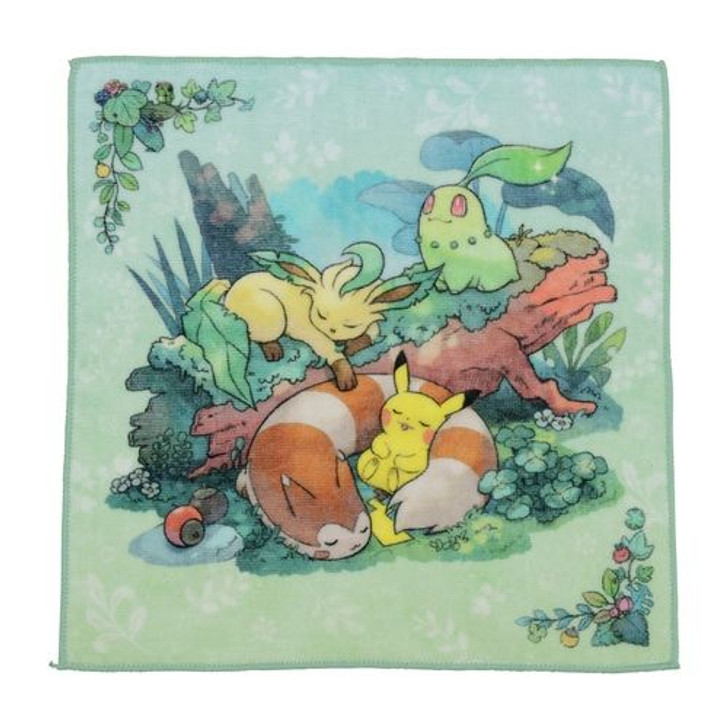 Pokemon Center Original Forest's Gifts - Hand towel ~Taking a Nap~