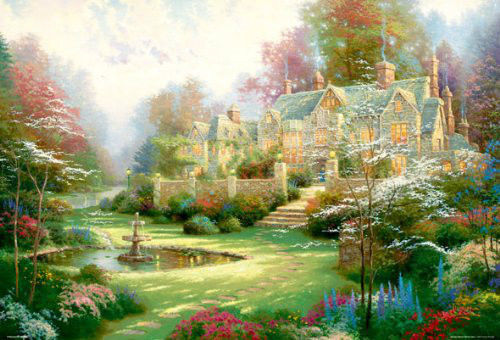 Beverly Jigsaw Puzzle S62-516 Thomas Kinkade Garden in Spring (2000 S-Pieces) (4977524625162)