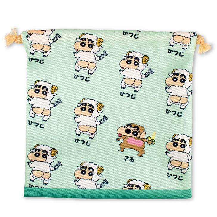 T's Factory Drawstring Bag - Crayon Shin-chan - Find Monkey in Sheep