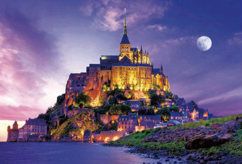 Beverly Jigsaw Puzzle S72-526 Mont Saint-Michel Twilight (2000 S-Pieces) (4977524725268)
