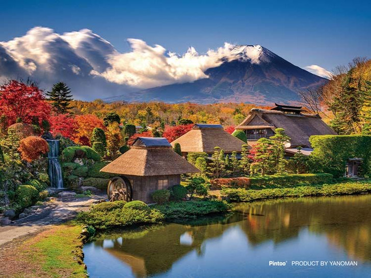 Yanoman 2308-30 Jigsaw Puzzle Mt. Fuji and Oshino Hakkai (150 S-Pieces)