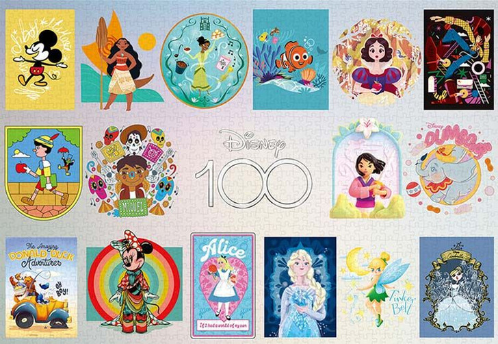 Jigsaw Puzzle Disney 100 : Global Artist Series (All Characters) (1000  Pieces)