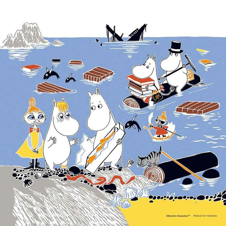 moomin ☆ 光を通すジグソーパズル 108p Jigsaw Puzzle Moomins Things in the Sea (Square Puzzle) (306 Pieces)