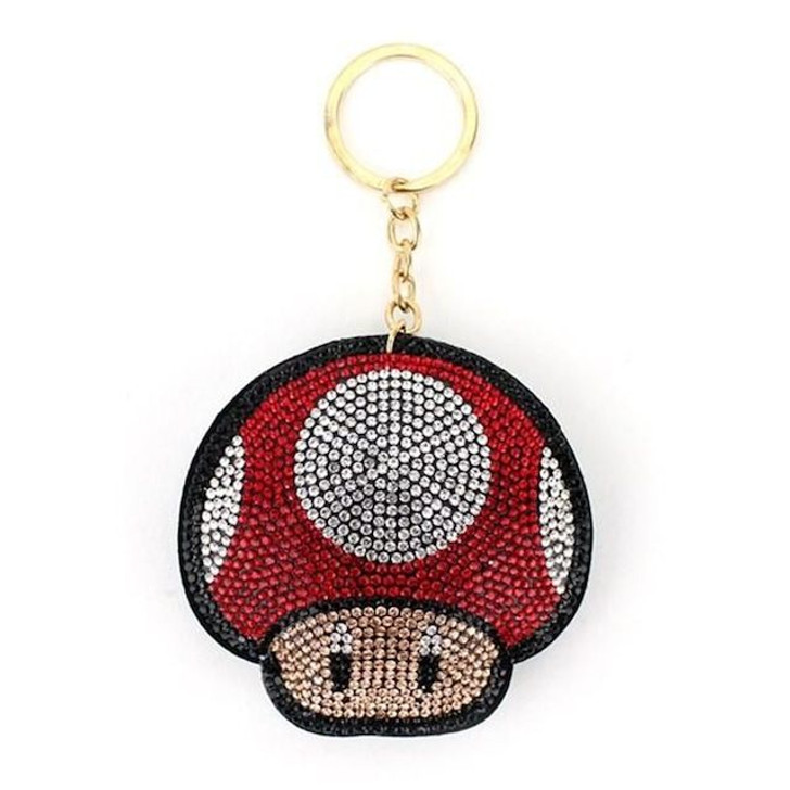 Sun Art Super Mario Chain Mascot Keychain - Super Mushroom