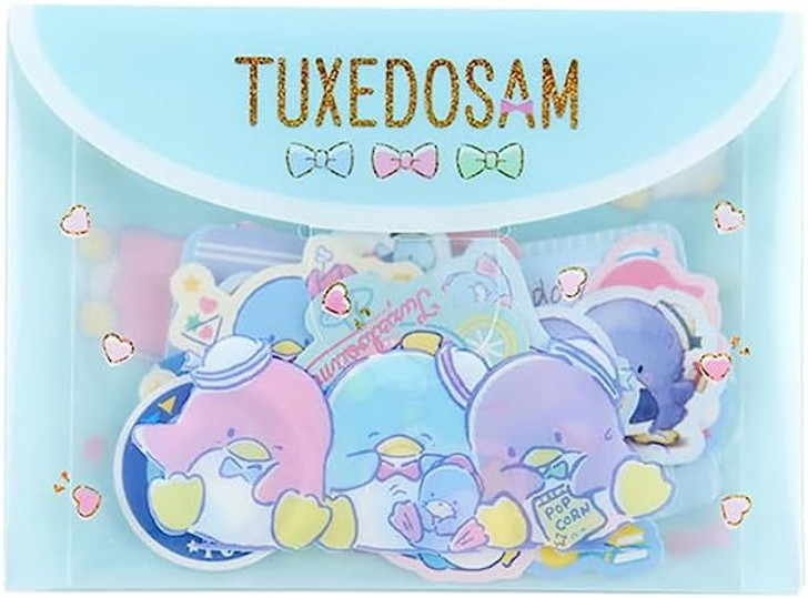 Sanrio Tuxedo Sam Stickers and Case Set