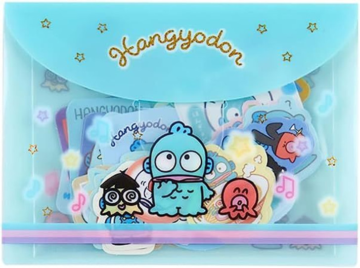 Sanrio Hangyodon Stickers and Case Set