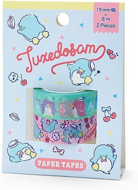 Sanrio Tuxedo Sam Paper Tape - Set of 2