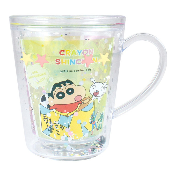 T's Factory Water Cup Crayon Sin-chan Colorful Comic