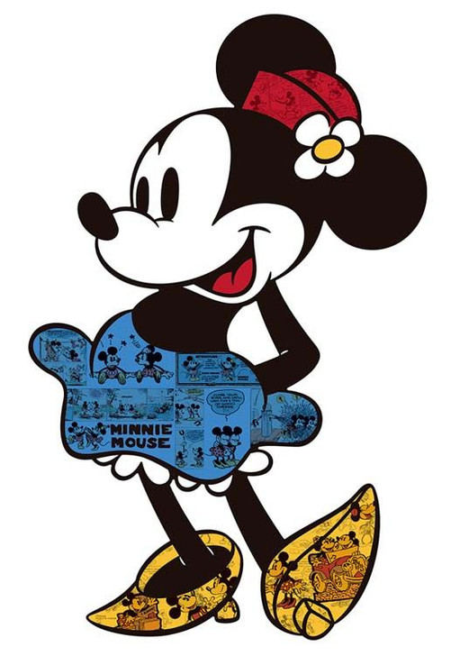 Yanoman 31-02 Jigsaw Puzzle Silhouette Mickey & Friends Minnie Mouse (304 Pieces)