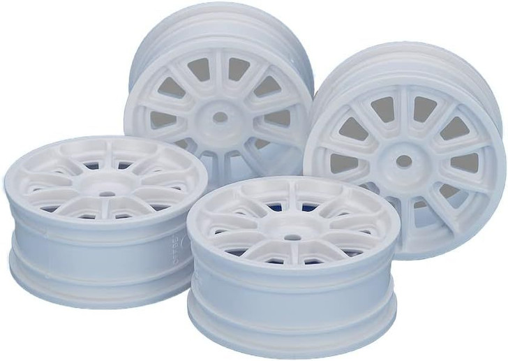 Tamiya 22067 (OP2067) TH 10-Spoke Wheels (White) 24mm Width, Offset 0