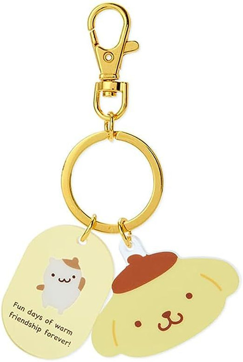 Acrylic Face Shaped Keychain - Pom Pom Purin