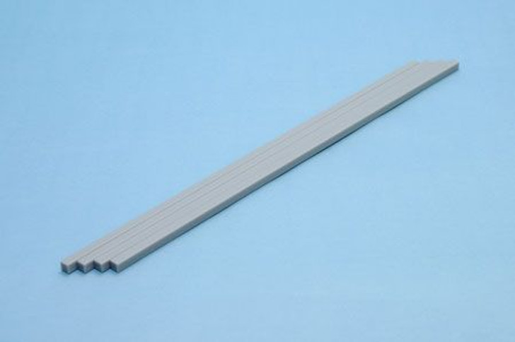 Wave Pla Material Square Stick (Gray) 5.0mm x4 Set