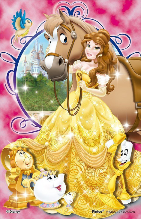 Yanoman Clear Stand Jigsaw Puzzle 2500-12 Disney Beauty and the Beast 132 Pieces (4979817325452)