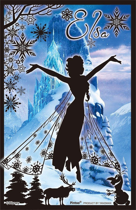 Yanoman Clear Stand Jigsaw Puzzle 2500-15 Disney Frozen Elsa (132 Pieces)