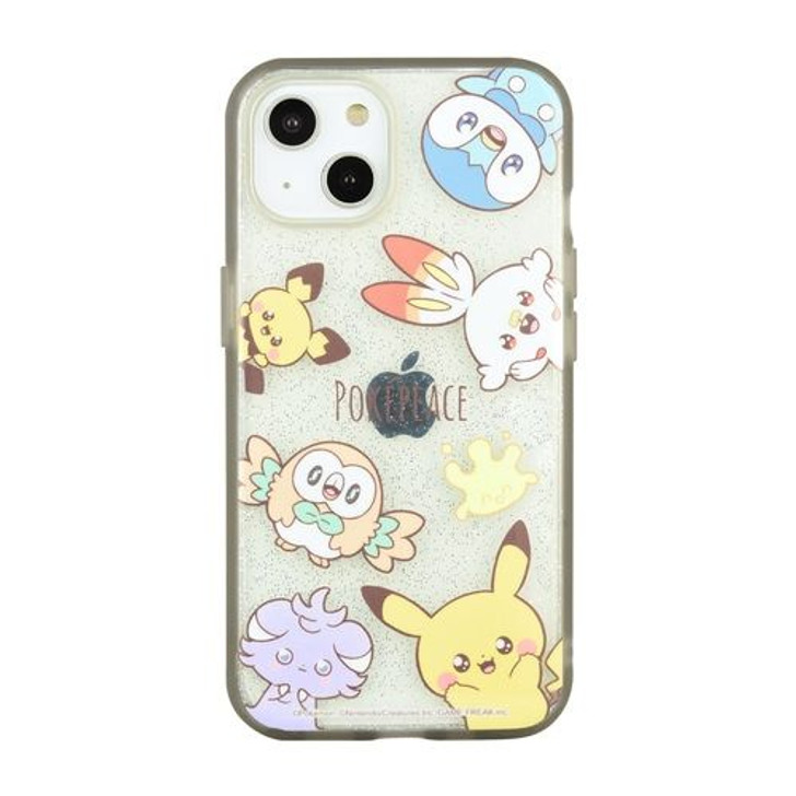 Pokemon Center Original Pokepeace Clear iPhone 14/13 Compatible Case Greige