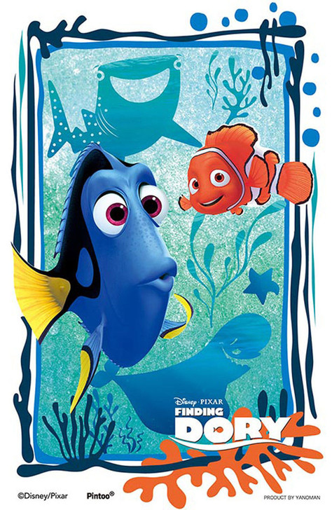Yanoman Clear Stand Jigsaw Puzzle 2500-25 Finding Dory (132 Pieces) (4979817326190)