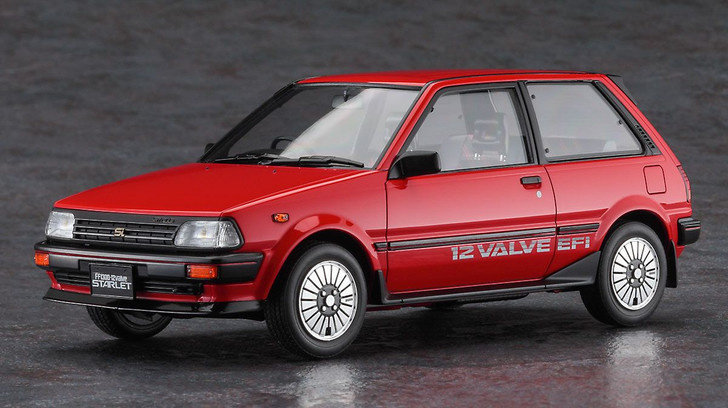 1/24 Toyota Starlet EP71 Si Limited (3-Door) Mid-Term Red Color