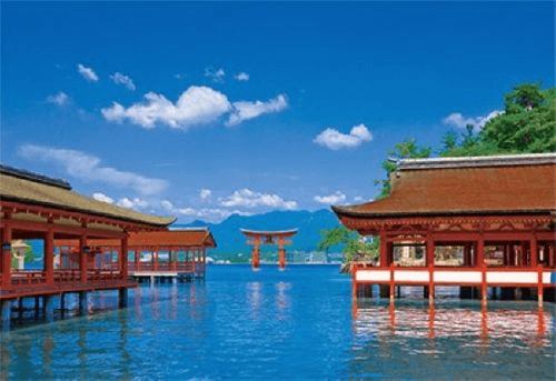 Yanoman Jigsaw Puzzle 01-2049 Itsukushima Shrine (108 L-Pieces) (4979817270493)