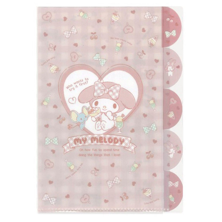 Other Sanrio A4 Index Clear File - My Melody