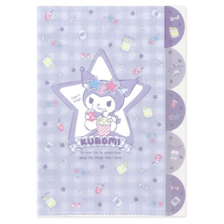 Other Sanrio A4 Index Clear File - Kuromi