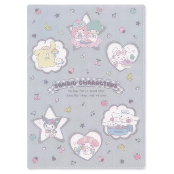 Other Sanrio B5 Size Clear File - Mixed Characters