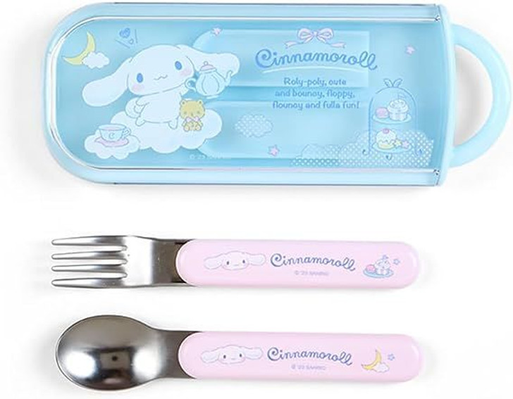 Sanrio Spoon & Fork Portable Travel Case Set - Cinnamoroll
