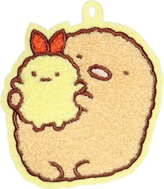 J's Planning Embroidered Cloth Patch Accessories with Clip - Sumikko Gurashi Tonkatsu