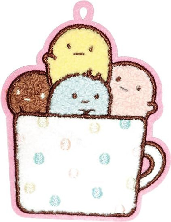 J's Planning Embroidered Cloth Patch Accessories with Clip - Sumikko Gurashi Tapioca