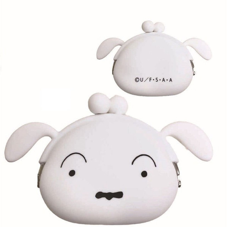 Silicone Coin Purse Crayon Shin-chan Shiro