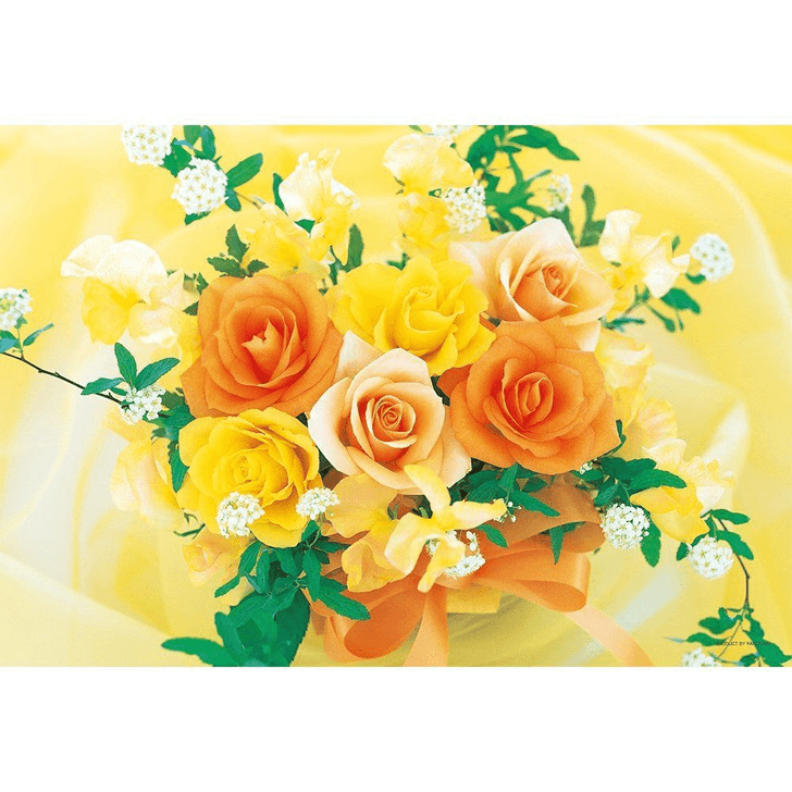 Yanoman Jigsaw Puzzle 03-811 Flower Art Yellow Happy Bouquet (300 Pieces) (4979817038116)