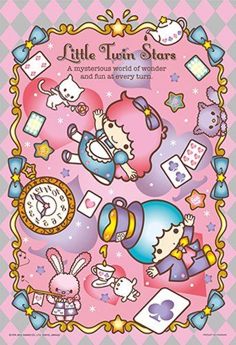 Yanoman Jigsaw Puzzle 03-816 Sanrio Little Twin Stars Kiki & Lala (300 Pieces) (4979817038161)