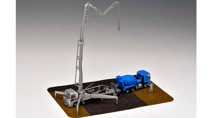 Truck Collection Concrete Pump Truck Set B (N scale)